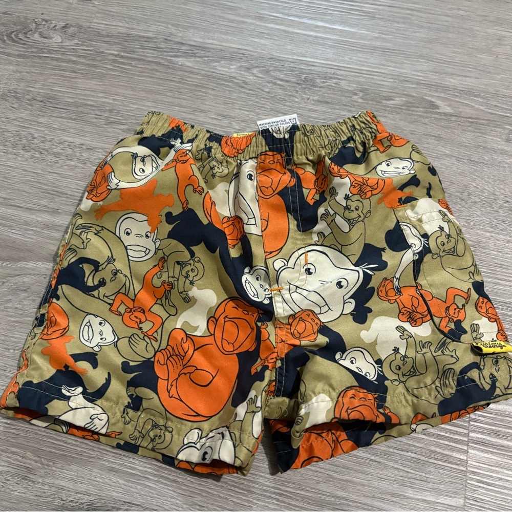 Vintage Curious George Swim Shorts